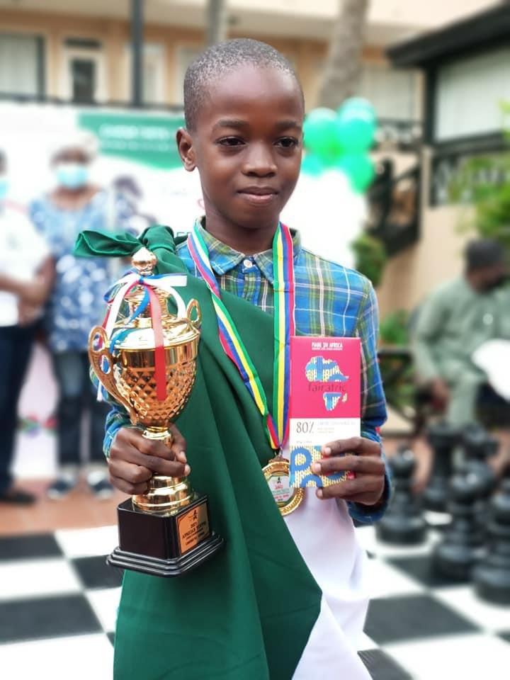 14-year-old Ekunke Odey Goodness won the inaugural FIDE World Amateur Rapid Championship after scoring nine points from 11 rounds.