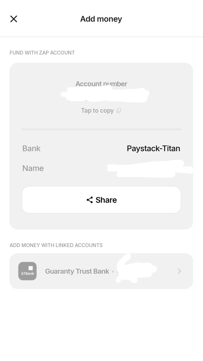 Transaction Glitch on the Zap App