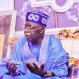 President Bola Tinubu praying in a Mosque