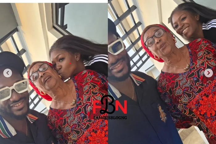 VIDEO: 2Face takes new lover Natasha his mum months after she declared him missing