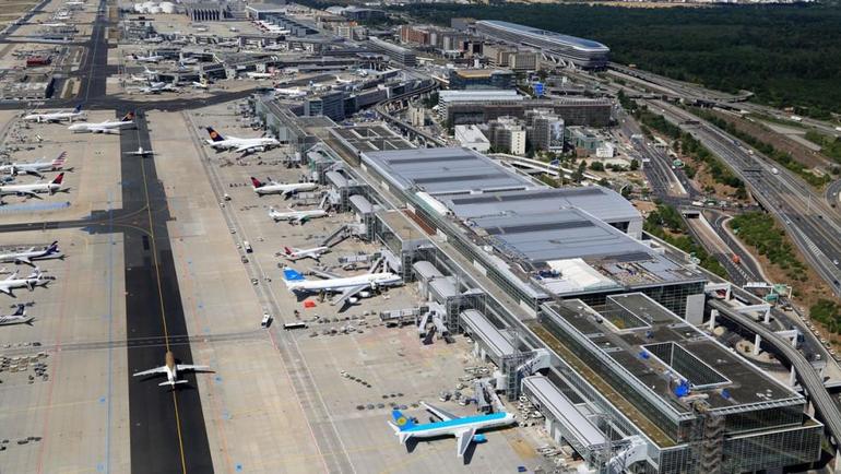 Frankfurt Airport where workers contracted malaria in an outbreak linked to an infected mosquito