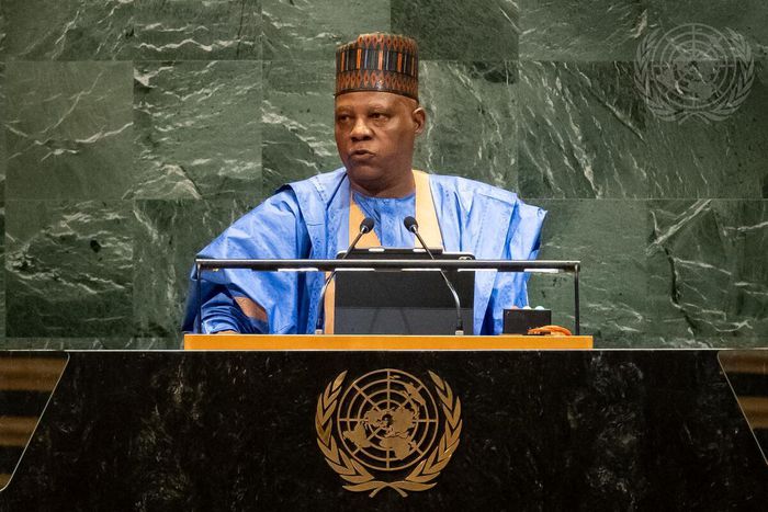 Nigeria's Vice President Kashim Shettima delivers a heartwarming speech at the 80th Session of the United Nations General Assembly (UNGA)