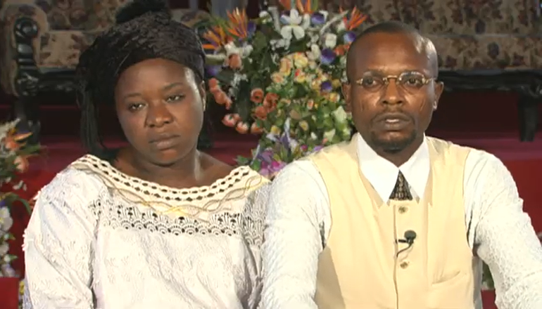 Daniel Ekechukwu and his wife, Nneka Ekechukwu, recounting their experiences in a documentary by Bonnke's ministry – Christ for All Nations.