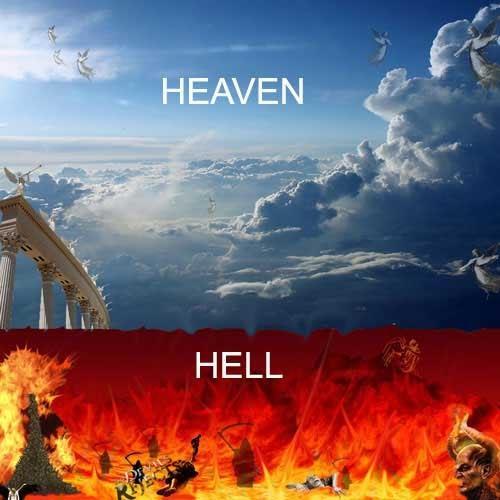 A pictorial representation of heaven and hell. Source: Church Times Nigeria.