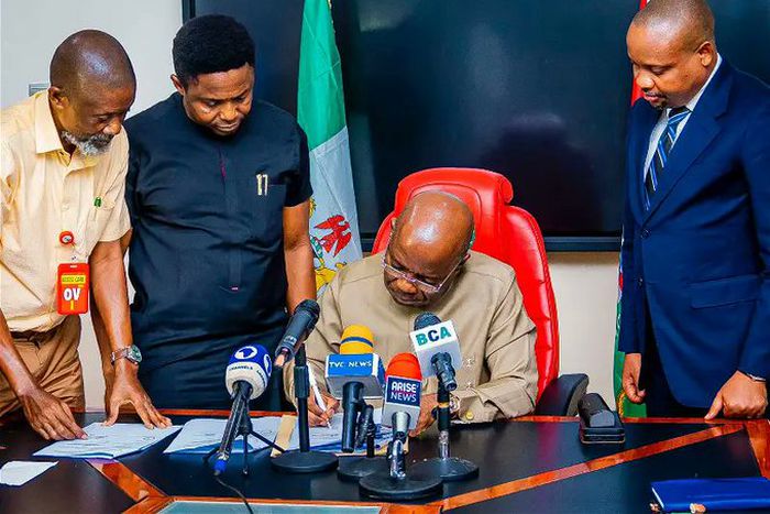 Alex Otti signs 2025 Appropriation Bill of N750.2bn into law