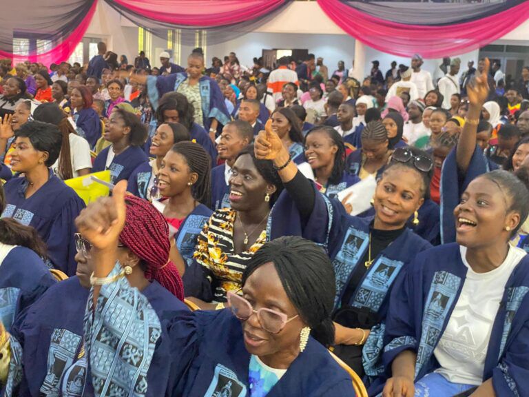 Students of  Lagos State University 2024 Modular Year Sandwich Degree Programme at the main campus, Ojo.