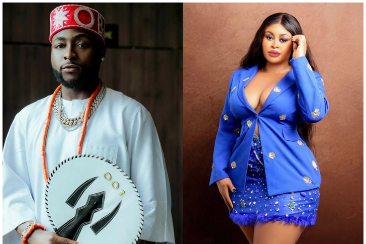 Actress apologises to her 'king’ Davido over recent comments about Chioma