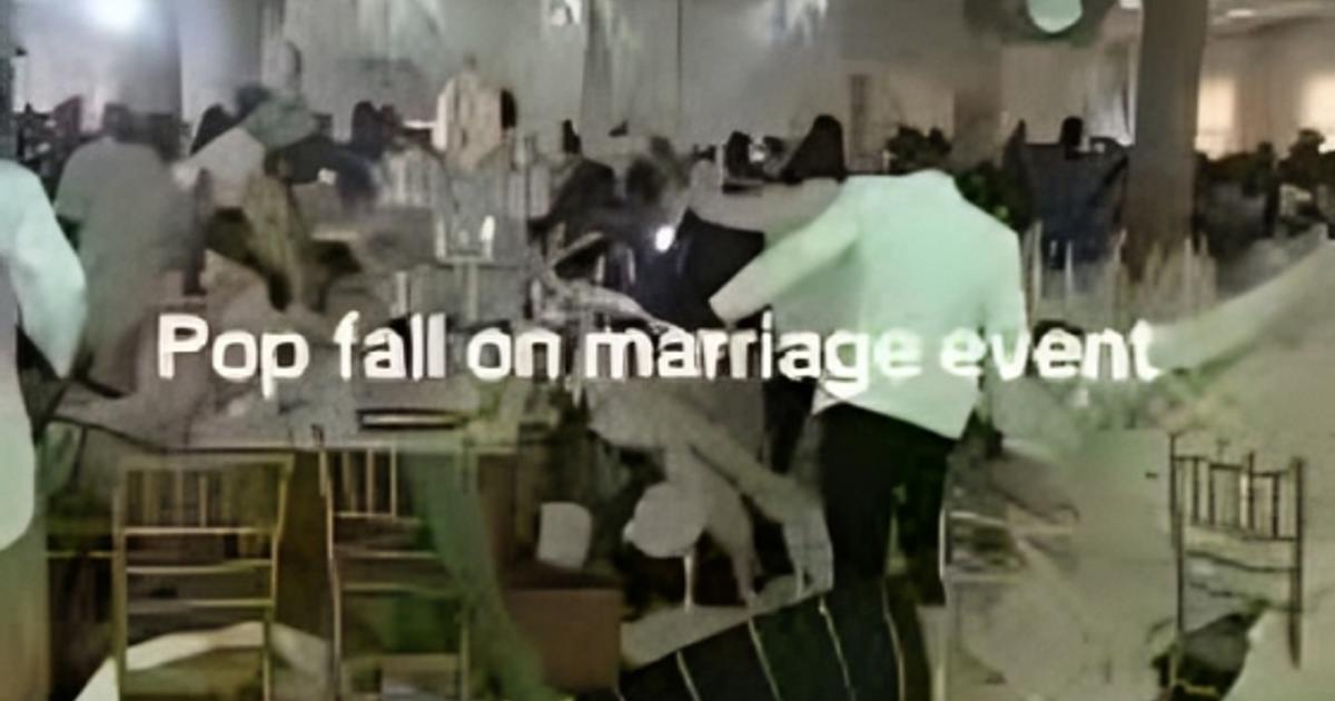 POP ceiling collapse at Warri wedding sparks panic, building safety concerns