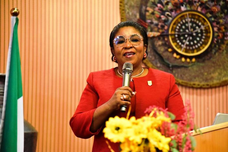 Mrs Didi Esther Walson-Jack, Head of the Civil Service of the Federation (OHCSF).