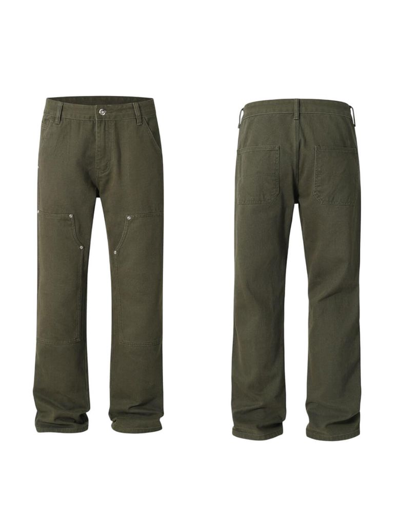 New Men's Carpenter Pants | Dark Olive Green