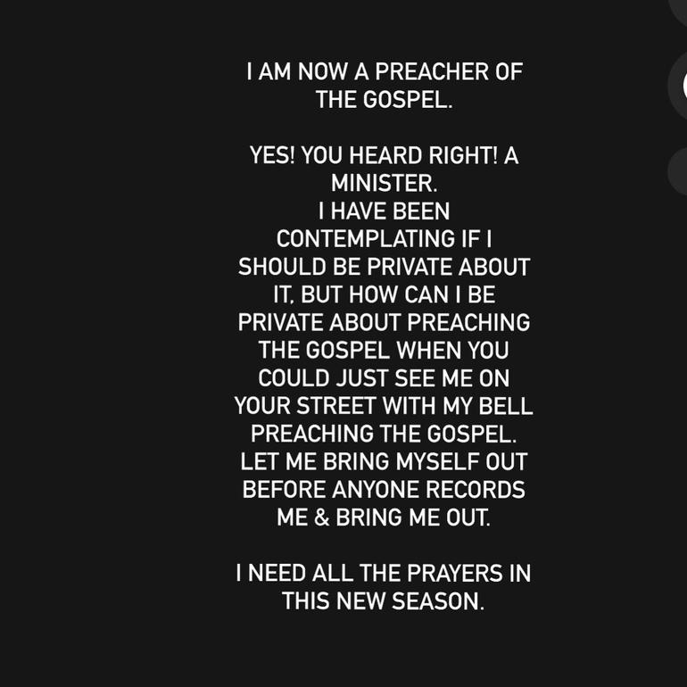 I am entering a new season with God.