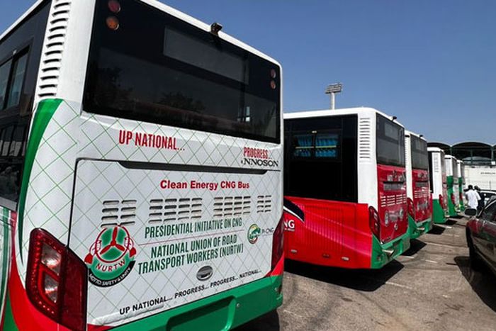 FG hands over 15 CNG-powered buses to NURTW, others