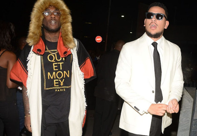 Burna Boy side by side with "AKA" Forbes