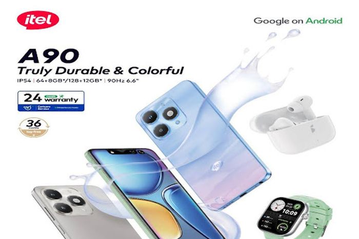 Meet itel A90: The only colorful & durable smartphone you can get for under N100k