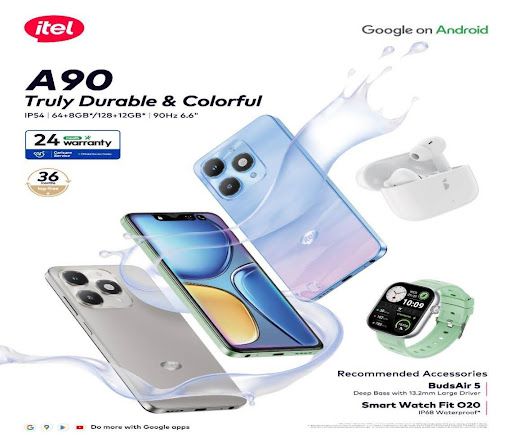 Meet itel A90: The only colorful & durable smartphone you can get for under N100k