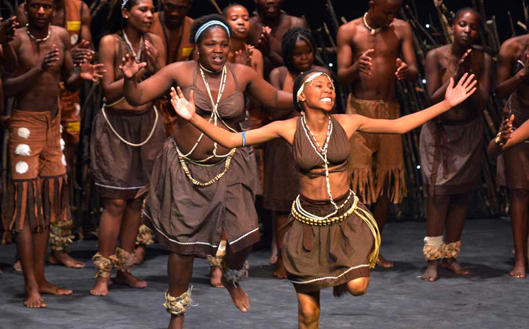 Botswana represents the Tswana people, who make up the largest ethnic group in the country.