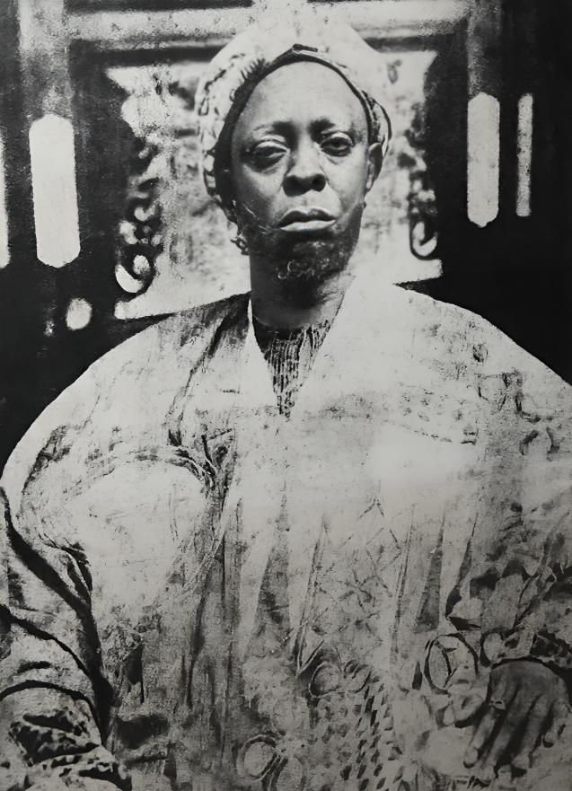 Vintage portrait of Chief Balogun Odueyungbo Bello Kuku a prominent 19th century warrior general and Muslim leader of Ijebu Ode