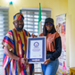 Guinness World Record holder Ololade (JPTS/ISQ graduand) visits Chris Imumolen
