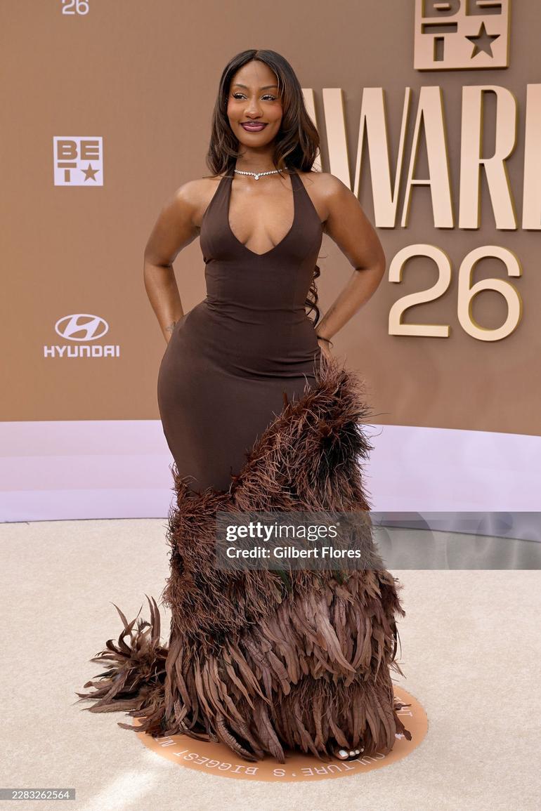 Tems at the 2026 BET Awards (Credit: Getty)