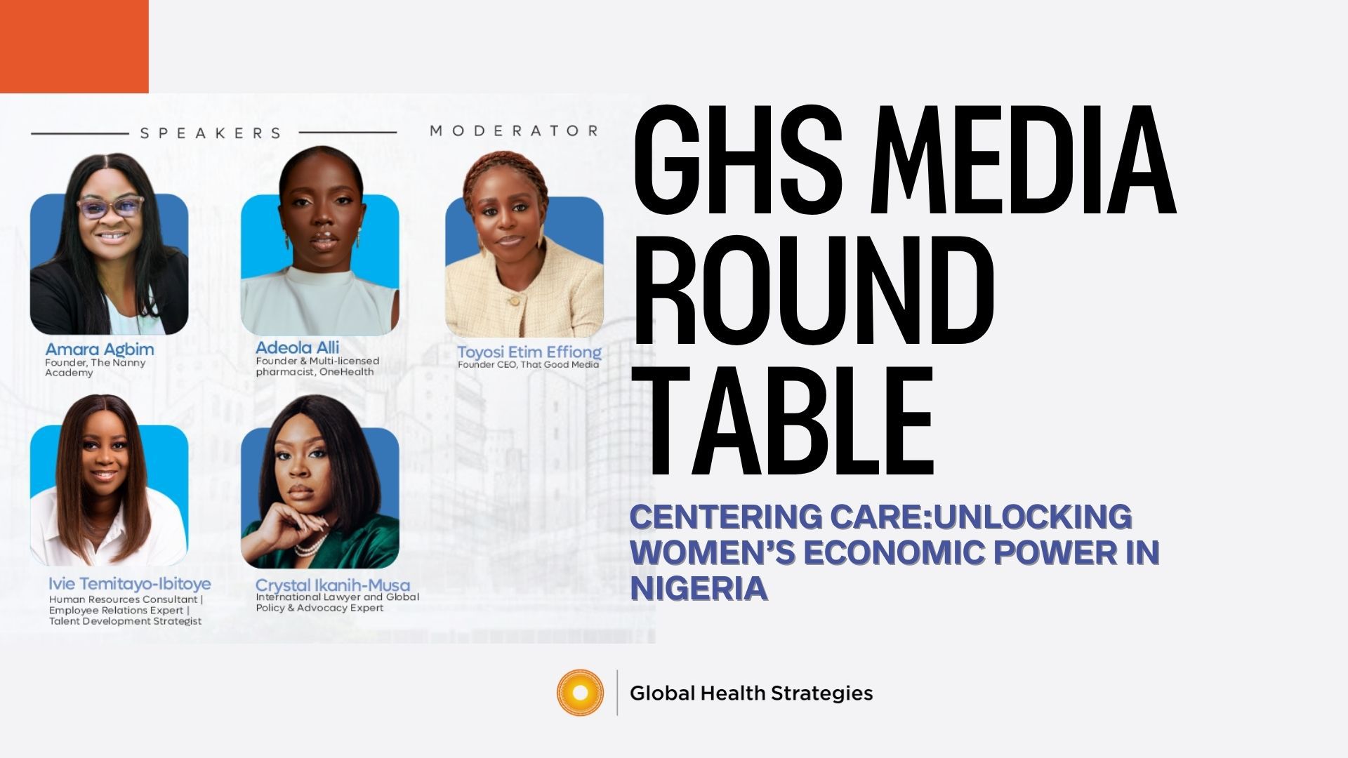 International Day Of Care: How GHS is Redefining Care Work as an Economic Engine for Women in Nigeria#