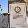 Nigerian Cyclist Bello Muhammad claims world record with self-built 9ft 5in bicycle