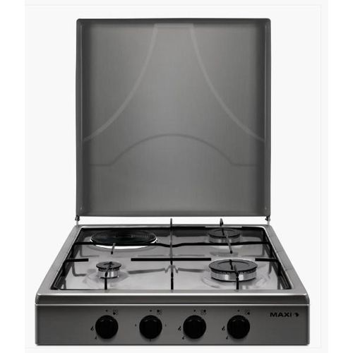 Maxi Tabletop Gas Cooker: 3 Gas, 1 Electric Cooker