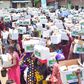 A cross section of beneficiaries of the Glo Foundation Food Drive Initiative during which thousands of cartons of food items and essentials were given out at Ikota, Ajah, Lagos, on Saturday.