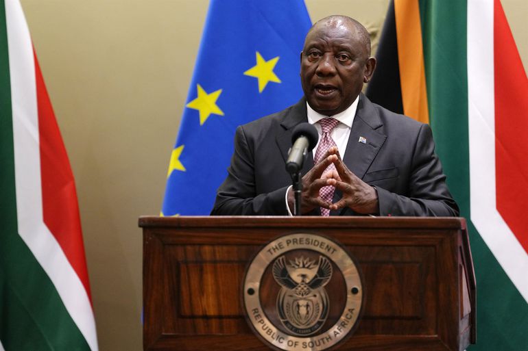 Cyril Ramaphosa, the current President of South Africa