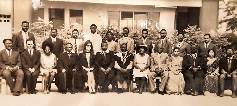 An archival photograph from the history of CMS Grammar School, Lagos, founded in 1859.