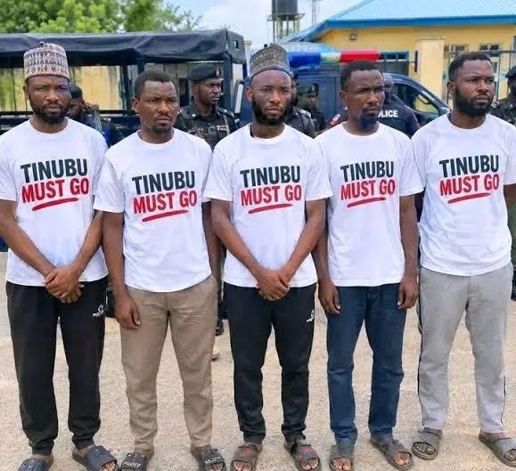 The men arrested over ‘Tinubu Must Go’ T-shirts