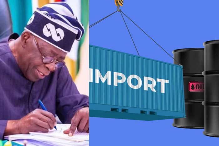 President Bola Tinubu has slapped a 15% tariff on imported petrol and diesel.