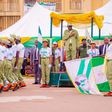 Governor Babajide Sanwo-Olu at an NYSC passing-out parade in Lagos [LASG]