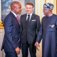 Enugu State Governor, Peter Mbah with President Bola Tinubu and his French counterpart, Emmanuel Macron.