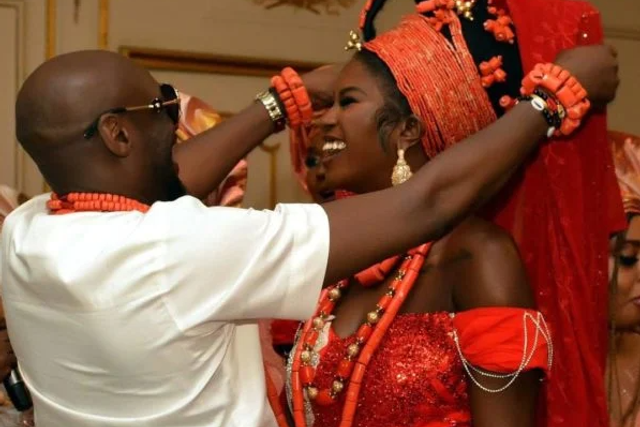 Peep photos from 2Baba, Natasha Osawaru’s traditional wedding