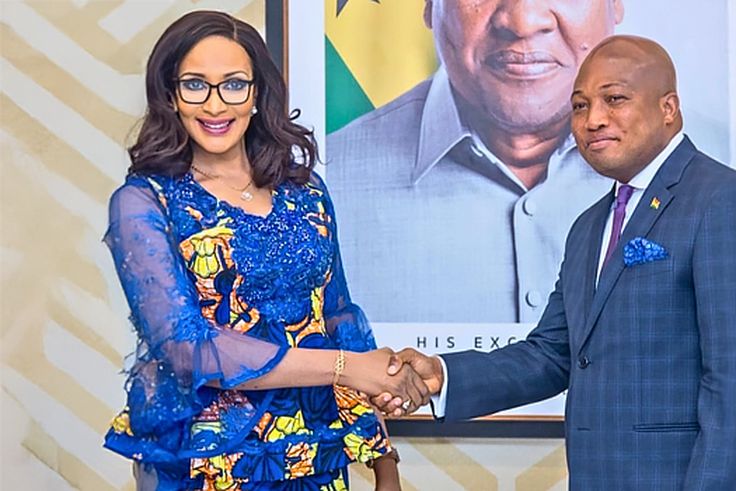 Federal Minister of State for Foreign Affairs Bianca Ojukwu and Ghana’s Foreign Affairs minister, Samuel Ablakwa