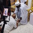 Moment Governor Adeleke prostrates before Ooni, presents Certificate of Return after Osun election victory