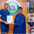 PHOTOS: Gov Dapo appoints Anthony Joshua Ogun State sports ambassador