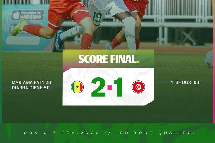 Éliminatoires U17 : victoire décisive du Sénégal contre la Tunisie