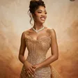 Mariage de Kiné Ndiaye : une robe estimée à 5 millions FCFA fait sensation (photos)