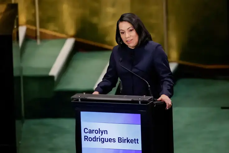 2e vote indicatif à l'ONU : Carolyn Rodrigues-Birkett devance largement Macky Sall