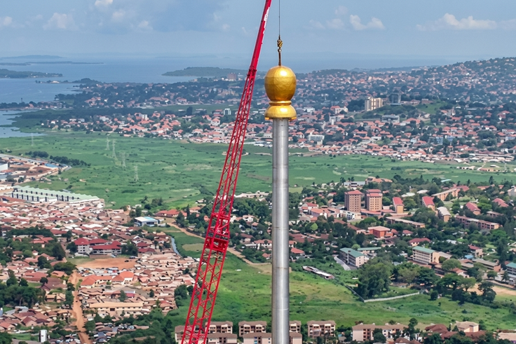 UPDF erects 'Africa's tallest flag pole' at new headquarters