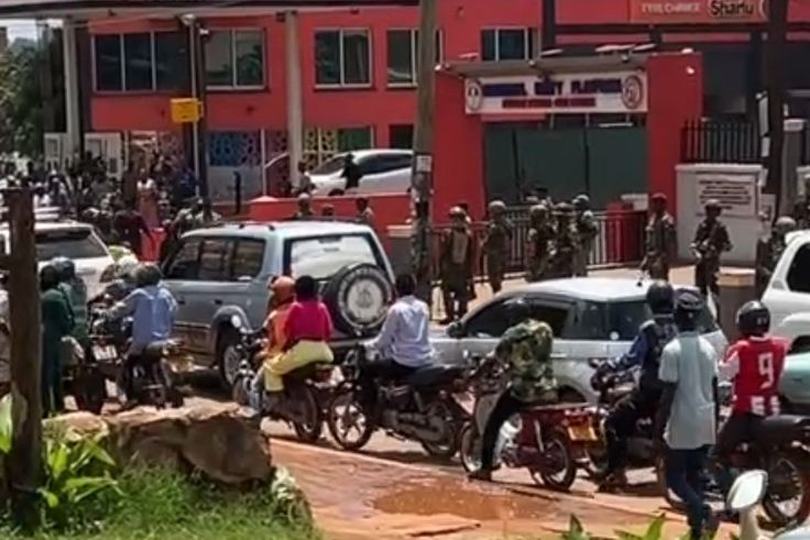 Pictures from NUP headquarters raid by SFC