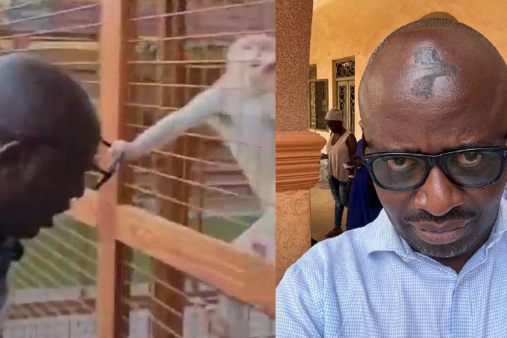 VIDEO: Albino monkey snatches Simon Kaggwa Njala’s spects