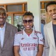 Lucky Mbabazi reacts after meeting AFTV crew in Uganda
