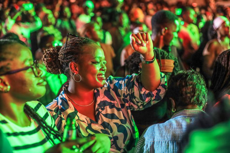 Revelers at Abeeka's maiden concert