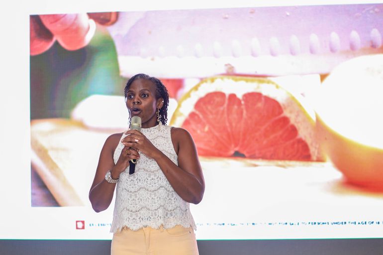 Reserve brand ambassador Melanie Kaita during a session