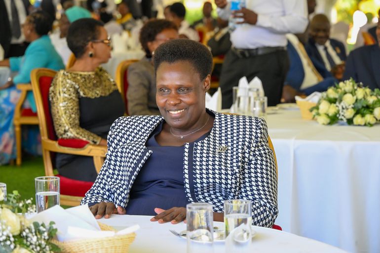 Vice President Alupo during the final cabinet meeting