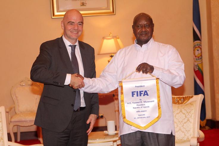 Uganda reaffirms support for embattled FIFA president Gianni Infantino