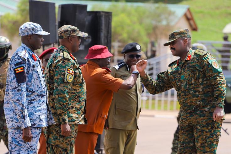 Gen Muhoozi warns soldiers against parade mistakes, fainting ahead of swearing-in ceremony