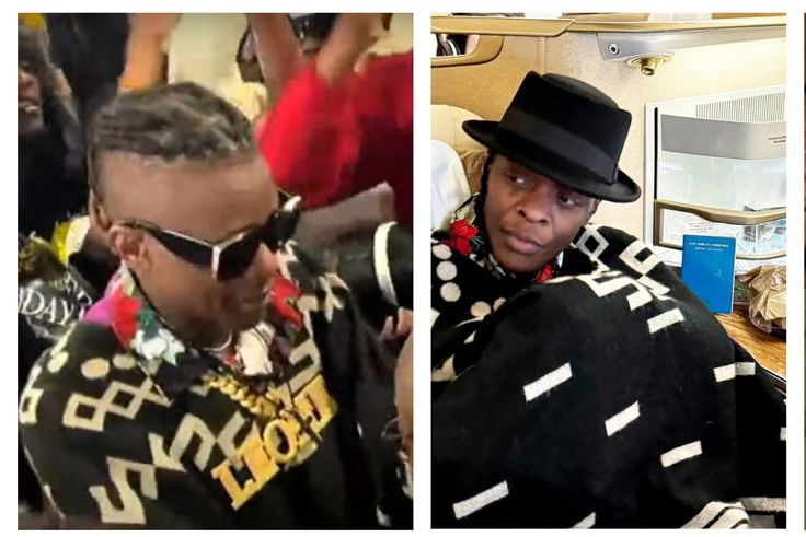 Chaotic scenes as hundreds welcome Chameleone at Entebbe Airport 